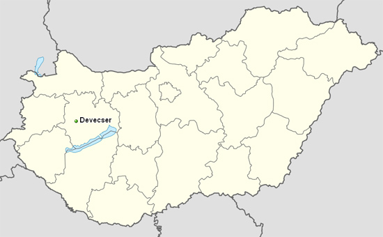 Devecser Magyarország térképén Devecser