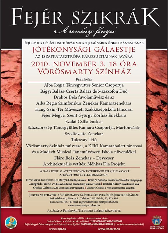 Jótékonysági gálaest Székesfehérváron Jótékonysági gálaest