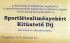 Sportelismerés Székesfehérvárnak