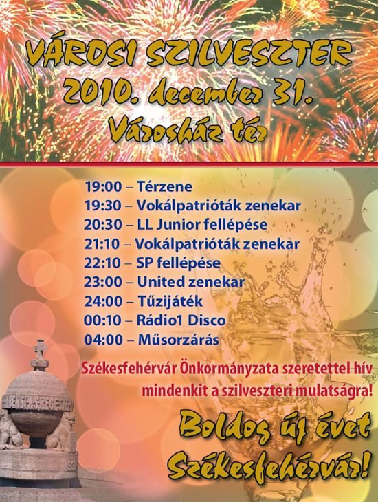 Szilveszteri programok szilveszter