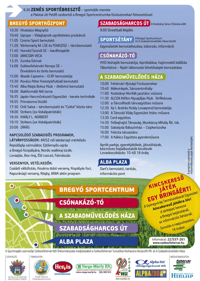 Részletes program majális
