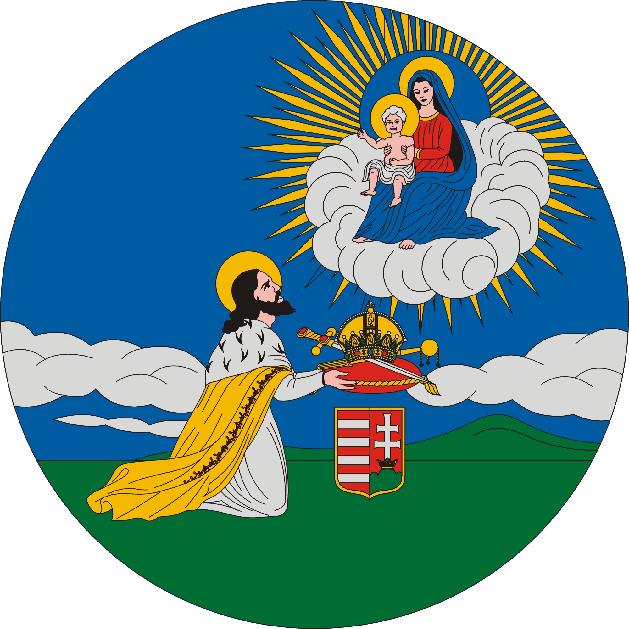 Fejér Megye címere fejér
